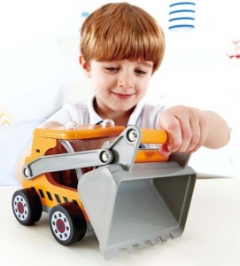 דחפור עץ Hape דחפור עץ Hape